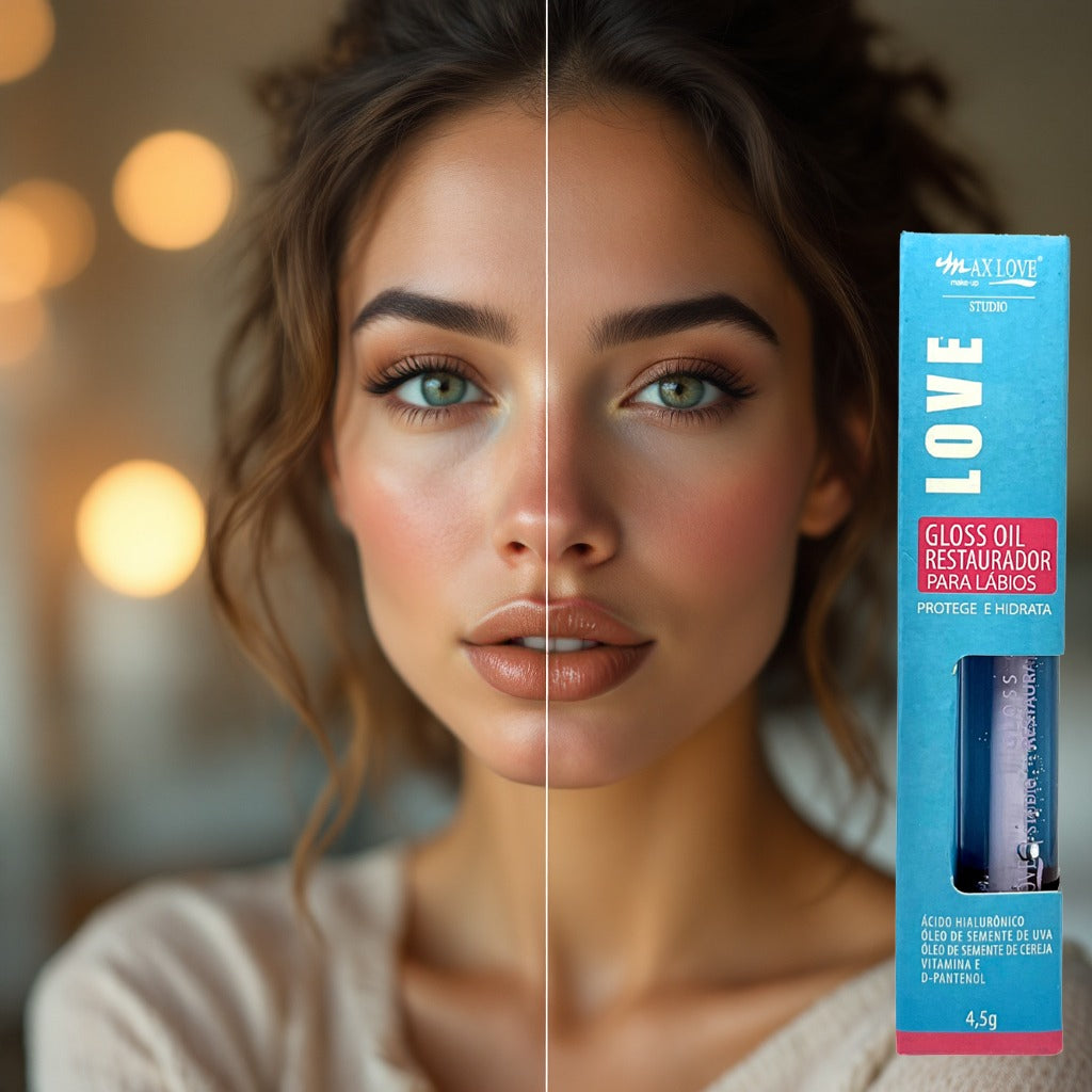 Gloss Oil Restaurador Max Love Brilho Labial Protege Hidrata Incolor 170