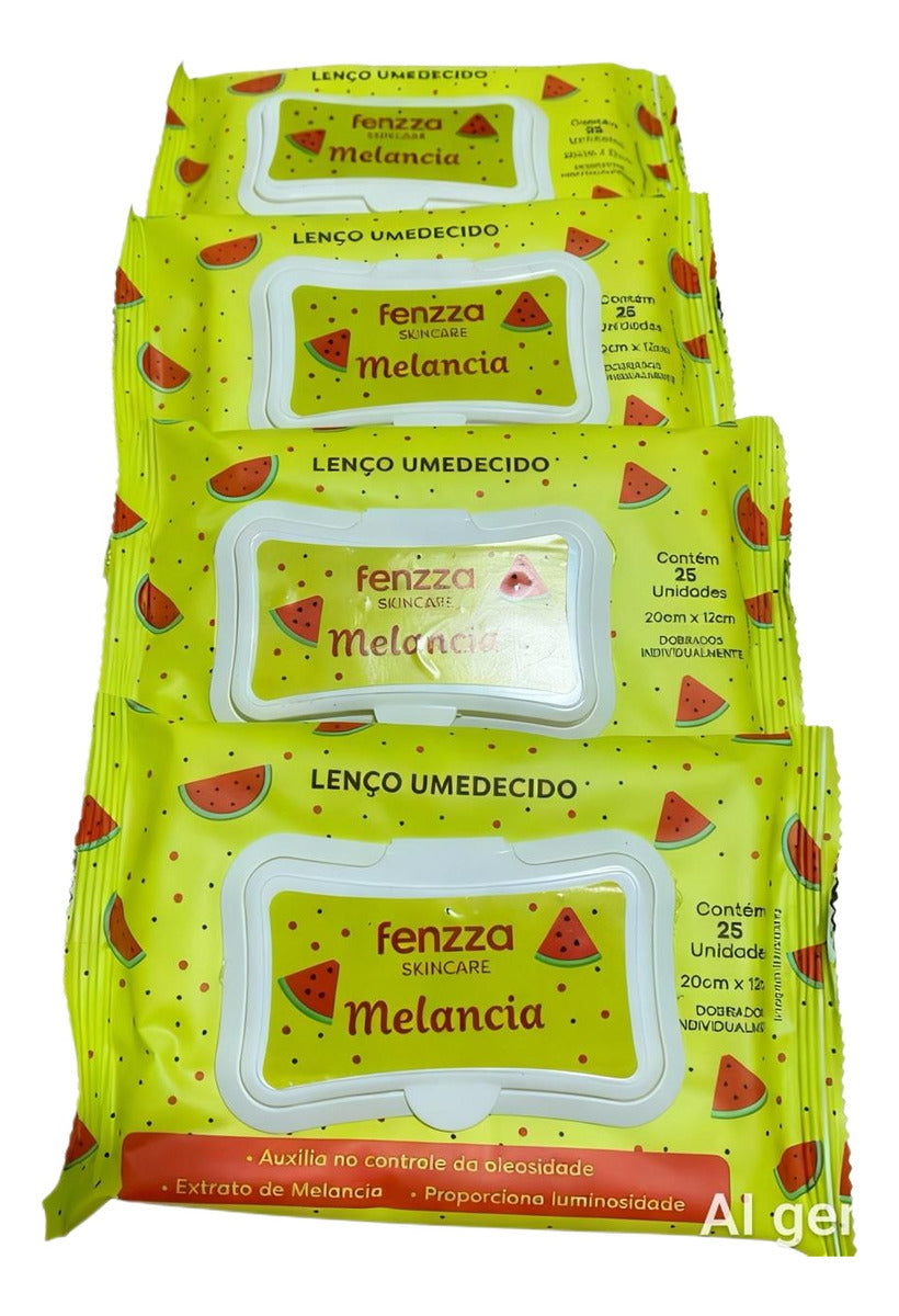 Lenço Umedecido Fenzza Skincare 25 Unidades