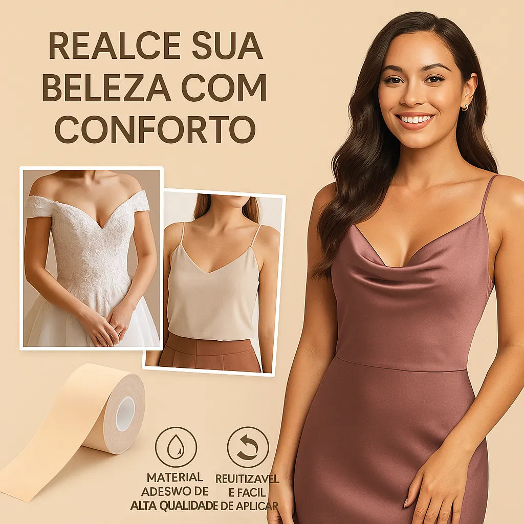 Sutiã Adesivo Levanta Peito Seio Fita Boob Up Invisível Pele